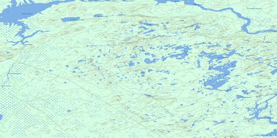 Lac Pivert Topo Map 033C01 at 1:50,000 scale - National Topographic System of Canada (NTS) - Toporama map