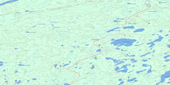 Riviere Miskimatao Topo Map 033C03 at 1:50,000 scale - National Topographic System of Canada (NTS) - Toporama map