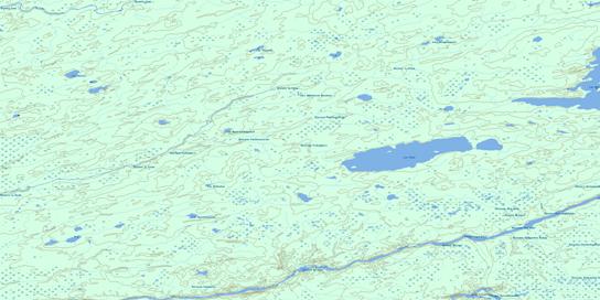 Lac Elmer Topo Map 033C05 at 1:50,000 scale - National Topographic System of Canada (NTS) - Toporama map