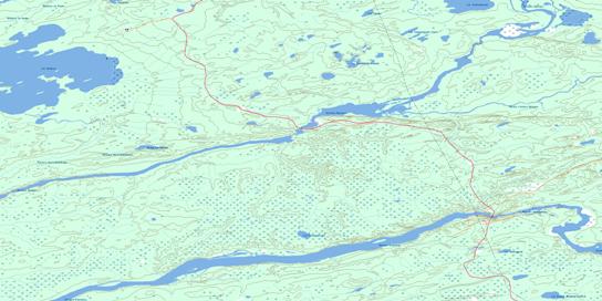 Lac Duxbury Topo Map 033C06 at 1:50,000 scale - National Topographic System of Canada (NTS) - Toporama map