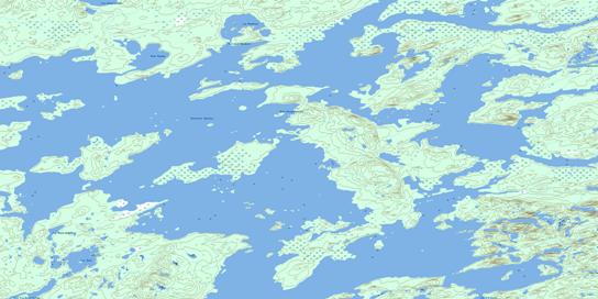 Baie Kasipaskatch Topo Map 033C09 at 1:50,000 scale - National Topographic System of Canada (NTS) - Toporama map