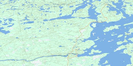 Lac De Rotis Topo Map 033C10 at 1:50,000 scale - National Topographic System of Canada (NTS) - Toporama map