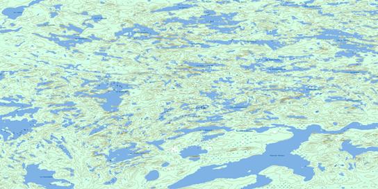 Lac Janin Topo Map 033C16 at 1:50,000 scale - National Topographic System of Canada (NTS) - Toporama map