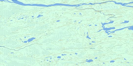 Riviere Au Mouton Topo Map 033D01 at 1:50,000 scale - National Topographic System of Canada (NTS) - Toporama map
