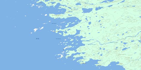 Vieux-Comptoir Topographic map 033D10 at 1:50,000 Scale