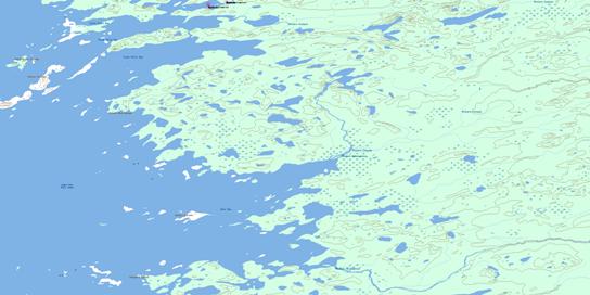 Moar Bay Topographic map 033D15 at 1:50,000 Scale