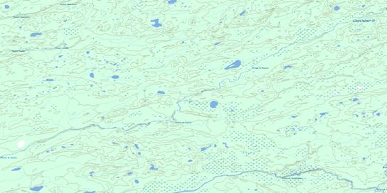 Riviere De Peuplier Topographic map 033D16 at 1:50,000 Scale
