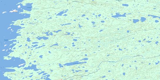Lac Paint-Hills Topographic map 033E02 at 1:50,000 Scale
