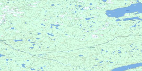 Lac De L'Astree Topo Map 033E08 at 1:50,000 scale - National Topographic System of Canada (NTS) - Toporama map