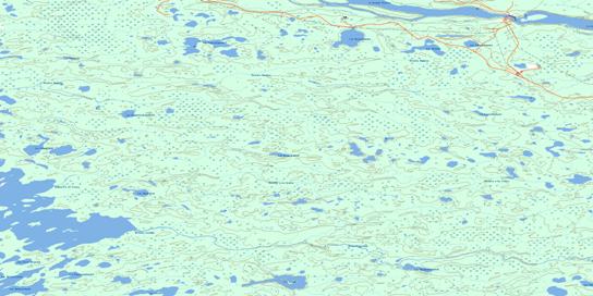 Riviere A La Truite Topographic map 033E10 at 1:50,000 Scale