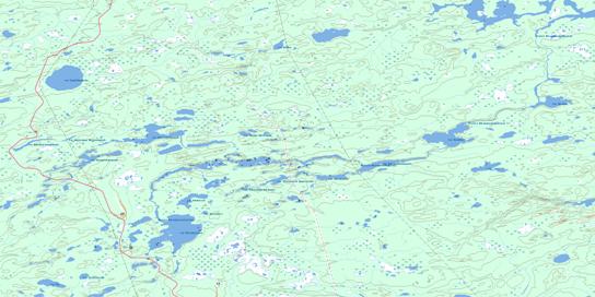 Lac Langelier Topo Map 033F03 at 1:50,000 scale - National Topographic System of Canada (NTS) - Toporama map