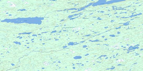 Lac Threefold Topo Map 033F04 at 1:50,000 scale - National Topographic System of Canada (NTS) - Toporama map