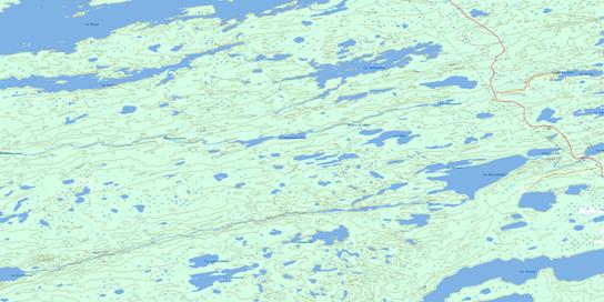 Lac Esprit Topo Map 033F05 at 1:50,000 scale - National Topographic System of Canada (NTS) - Toporama map
