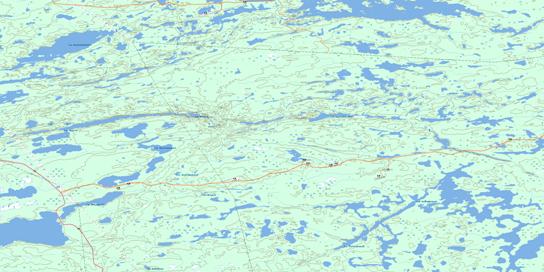 Lac Kowskatehkakmow Topo Map 033F06 at 1:50,000 scale - National Topographic System of Canada (NTS) - Toporama map