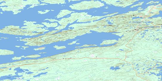 Colline Masson Topo Map 033F09 at 1:50,000 scale - National Topographic System of Canada (NTS) - Toporama map
