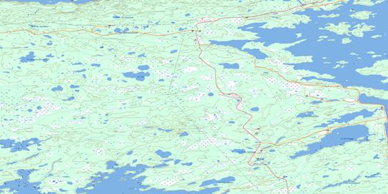 Lac Vion Topo Map 033F12 at 1:50,000 scale - National Topographic System of Canada (NTS) - Toporama map