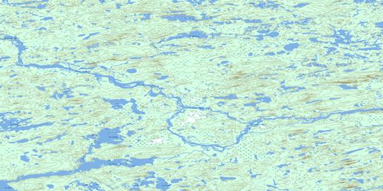 Lac Lakanal Topographic map 033G01 at 1:50,000 Scale