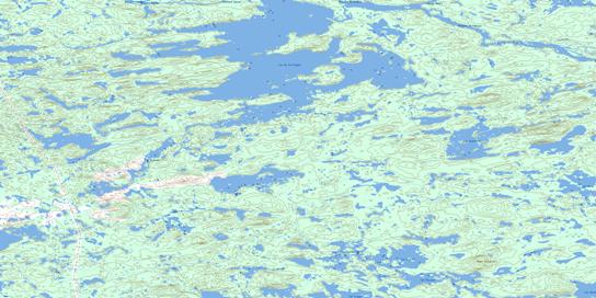Lac De La Fregate Topographic map 033G02 at 1:50,000 Scale