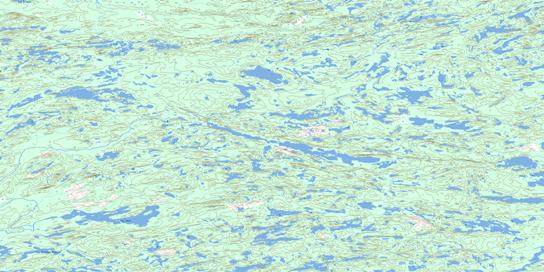 Lac Ewart Topo Map 033G04 at 1:50,000 scale - National Topographic System of Canada (NTS) - Toporama map