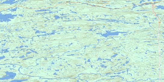 Lac Chabrillan Topo Map 033G06 at 1:50,000 scale - National Topographic System of Canada (NTS) - Toporama map