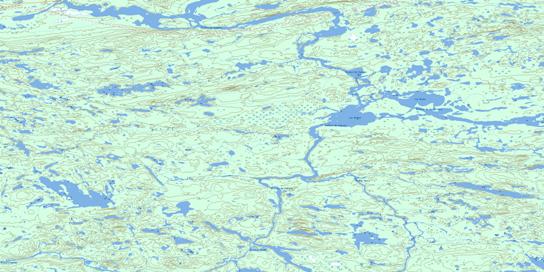 Lac Brune Topographic map 033G07 at 1:50,000 Scale
