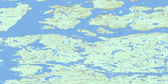 Lac Guyer Topo Map 033G11 at 1:50,000 scale - National Topographic System of Canada (NTS) - Toporama map