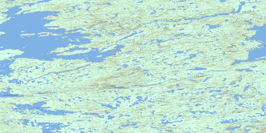 Lac Fontay Topo Map 033G16 at 1:50,000 scale - National Topographic System of Canada (NTS) - Toporama map