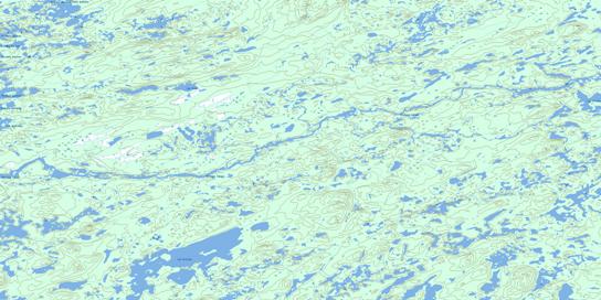 Lac Orillat Topo Map 033H01 at 1:50,000 scale - National Topographic System of Canada (NTS) - Toporama map