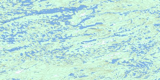 Lac La Savonniere Topo Map 033H08 at 1:50,000 scale - National Topographic System of Canada (NTS) - Toporama map