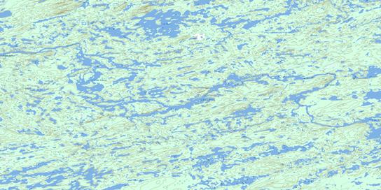 Lac Thier Topographic map 033H09 at 1:50,000 Scale
