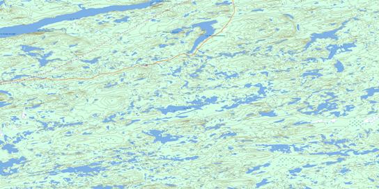 Lac Nochet Topo Map 033H12 at 1:50,000 scale - National Topographic System of Canada (NTS) - Toporama map