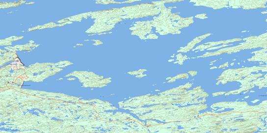 Reservoir De Lg Quatre Topo Map 033H14 at 1:50,000 scale - National Topographic System of Canada (NTS) - Toporama map