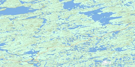Lac Des Voeux Topo Map 033H15 at 1:50,000 scale - National Topographic System of Canada (NTS) - Toporama map