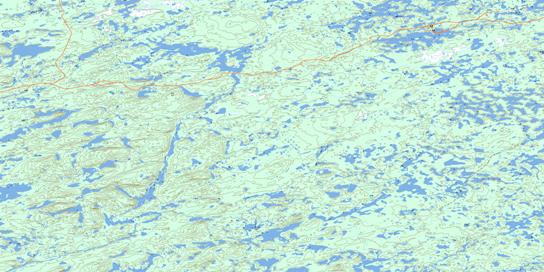 Collines Pontard Topo Map 033H16 at 1:50,000 scale - National Topographic System of Canada (NTS) - Toporama map