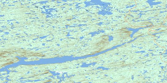 Lac Jobert Topo Map 033I02 at 1:50,000 scale - National Topographic System of Canada (NTS) - Toporama map