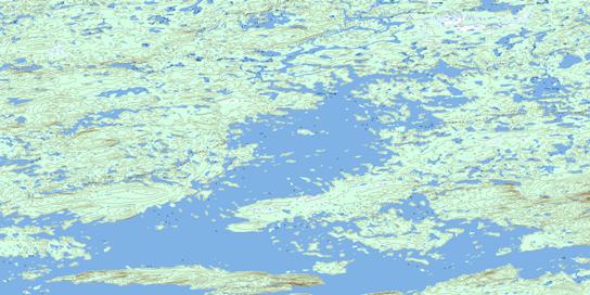 Lac Fillye Topographic map 033I03 at 1:50,000 Scale