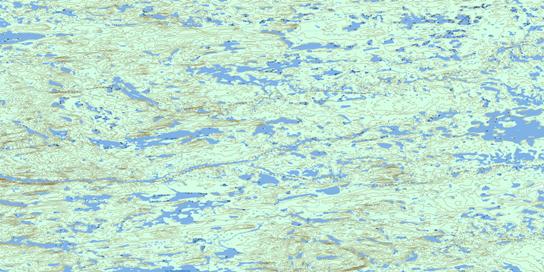 Lac Jourdin Topographic map 033I05 at 1:50,000 Scale