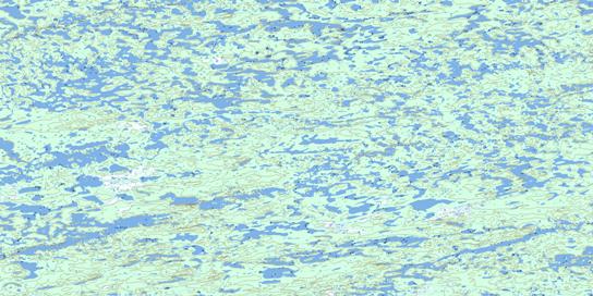 Lac Billet Topo Map 033I06 at 1:50,000 scale - National Topographic System of Canada (NTS) - Toporama map