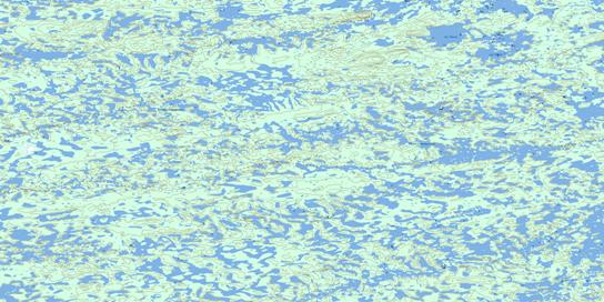 Lac Choret Topo Map 033I10 at 1:50,000 scale - National Topographic System of Canada (NTS) - Toporama map