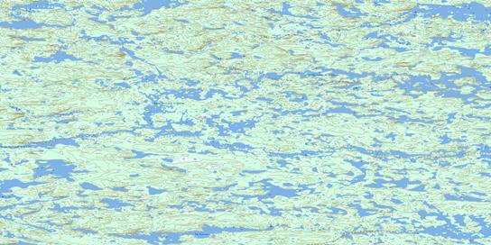 Lac Puibarau Topographic map 033I13 at 1:50,000 Scale