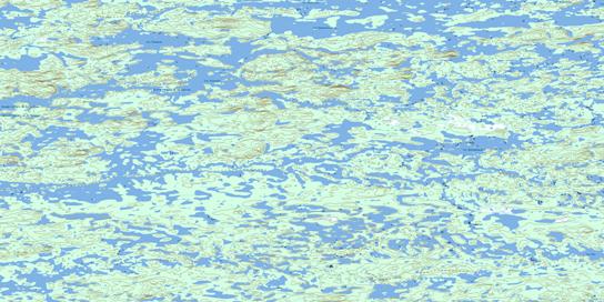 Lac Nutamawananis Topo Map 033I14 at 1:50,000 scale - National Topographic System of Canada (NTS) - Toporama map