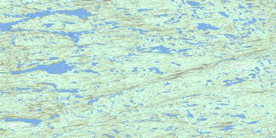 Lac Foulhiac Topographic map 033J01 at 1:50,000 Scale
