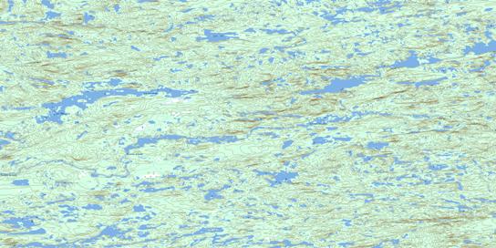 Lac Penneleau Topo Map 033J02 at 1:50,000 scale - National Topographic System of Canada (NTS) - Toporama map