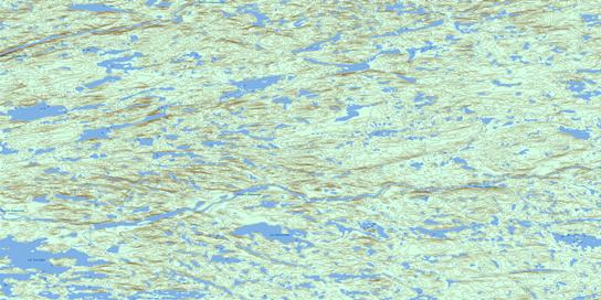 Lac Daureillant Topographic map 033J06 at 1:50,000 Scale