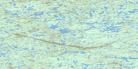 Lac Menellier Topo Map 033J07 at 1:50,000 scale - National Topographic System of Canada (NTS) - Toporama map