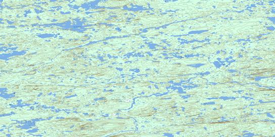 Lac Grandjean Topo Map 033J08 at 1:50,000 scale - National Topographic System of Canada (NTS) - Toporama map