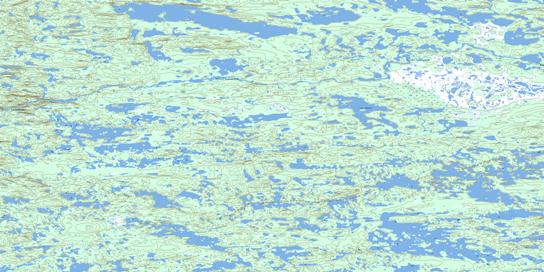 Lac Simiot Topographic map 033J09 at 1:50,000 Scale