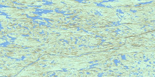 Lac Dervilliers Topographic map 033J10 at 1:50,000 Scale