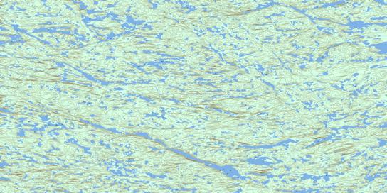 Lac Frerot Topo Map 033J12 at 1:50,000 scale - National Topographic System of Canada (NTS) - Toporama map
