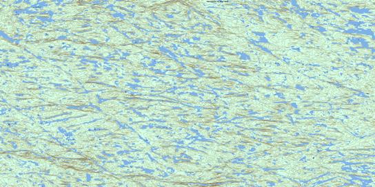 Lac Clerin Topographic map 033J13 at 1:50,000 Scale